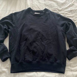 Buck Mason Interloop Crew Sweatshirt Vintage Black Size XL